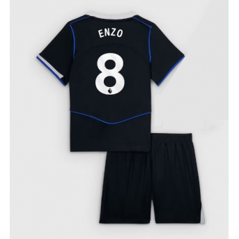 Billige Fotballdrakt Chelsea Enzo Fernandez #8 Replika Tredjedraktsett Barn 2025-26 Kortermet (med bukser)